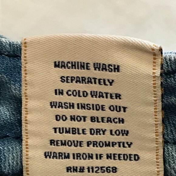 Miss Me Cuffed Capri Jeans Women 28 Blue Low Rise Distressed Embroidered 17200 - Picture 15 of 15